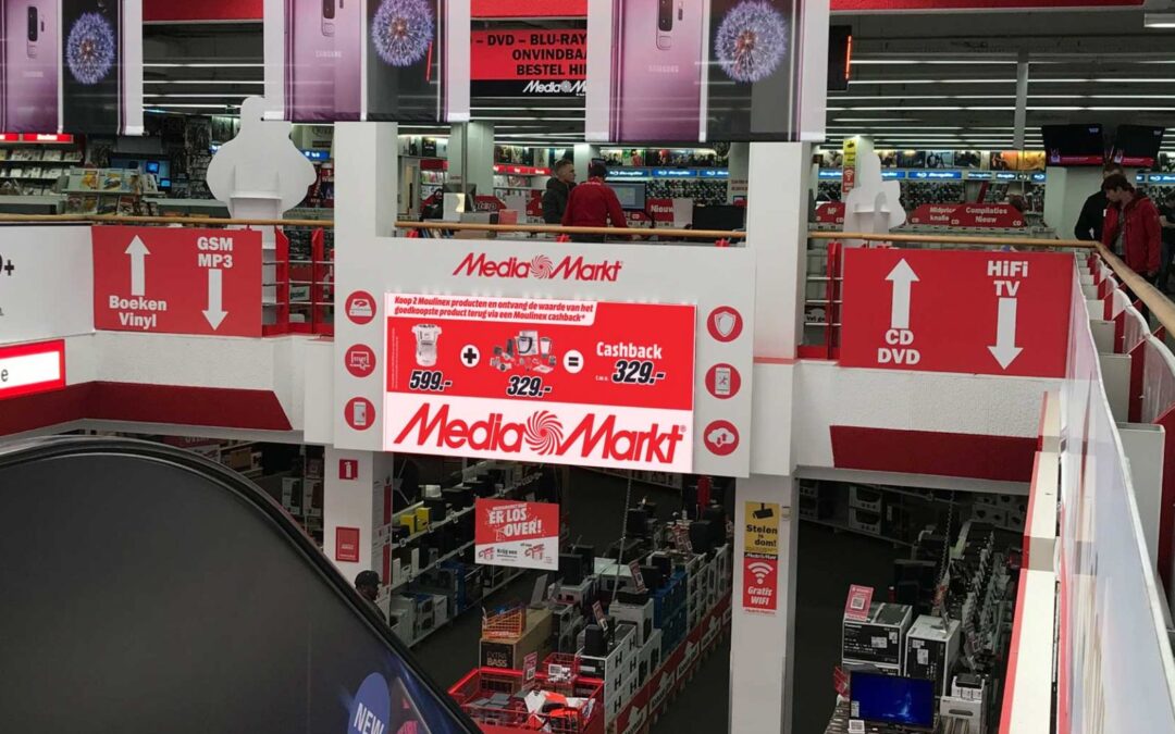 écran LED intérieur P3mm à Media Markt Anvers